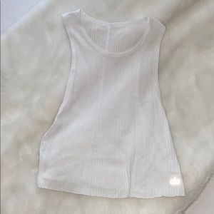 ALO YOGA - Ribbed White Tank ! Size Small